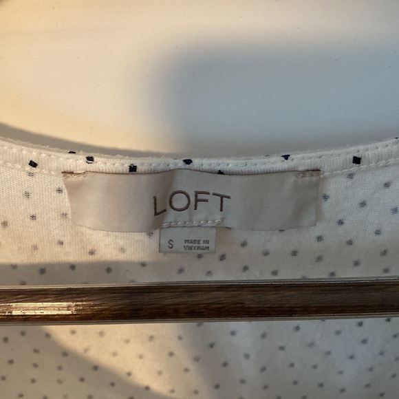 Loft White Sleeveless with black squares, small - Picture 2 of 3